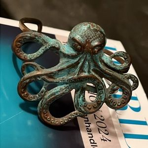Awesome KRAKEN bracelet. Beautiful patina Solid Brass